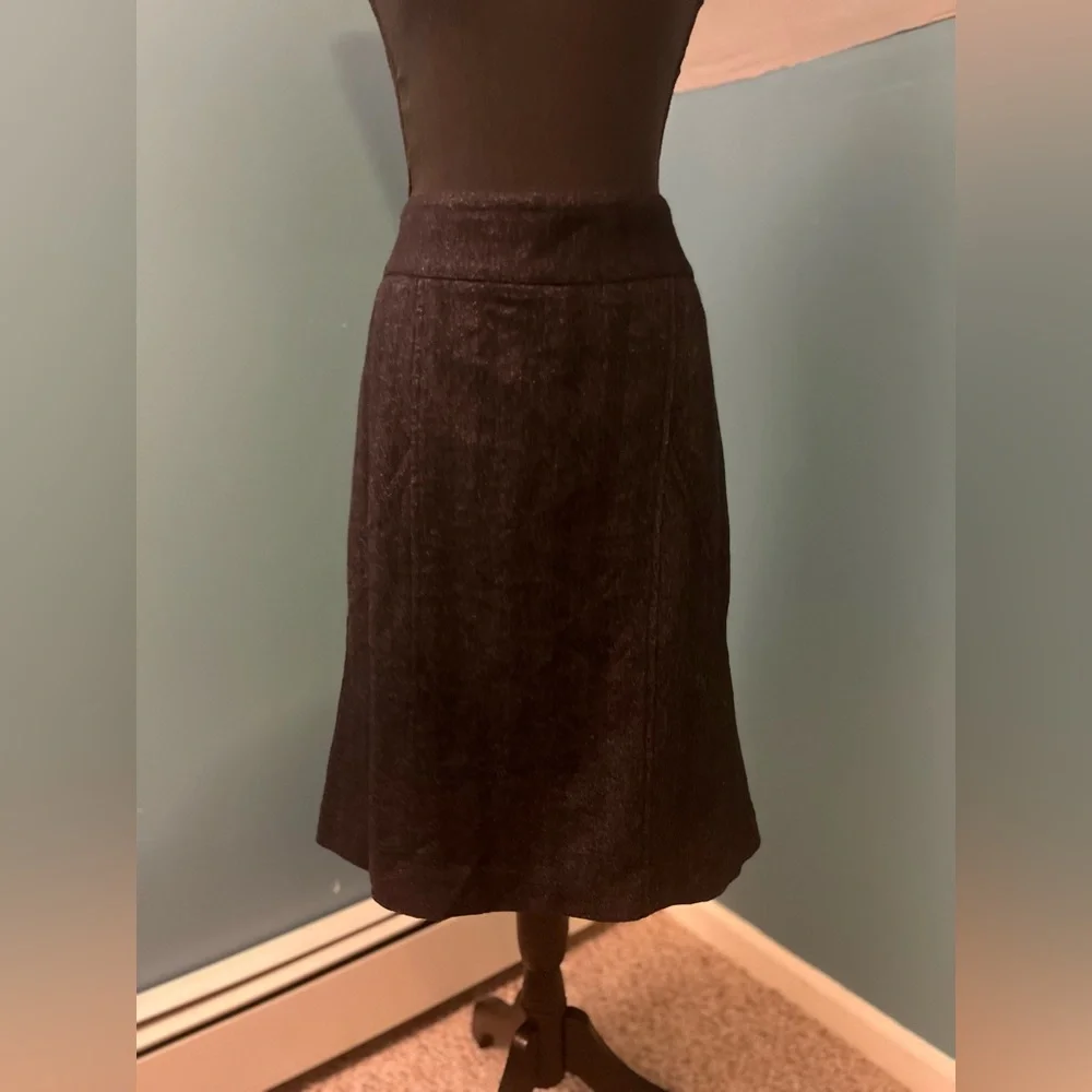 Ann Taylor Wool Blend Gray Skirt Size 12